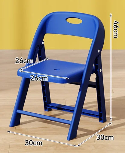 Children Chair Kids Toddler Baby Seat Chair Folding Backrest Non Slip Thickened Stool Sturdy Portable Nursery Kindergarten Home