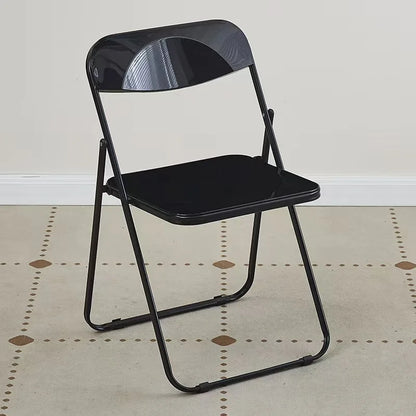 Internet celebrity folding chair acrylic transparent chair completed photo without chair simple folding crystal diningchairstool