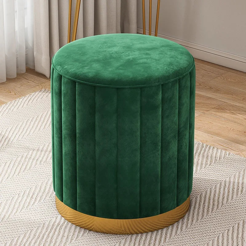 Fashion Storage Stool, Shoe Changing Stool, Makeup Stool, Bedroom Dressing Table Round Stool, New Round Stool with Storage Space