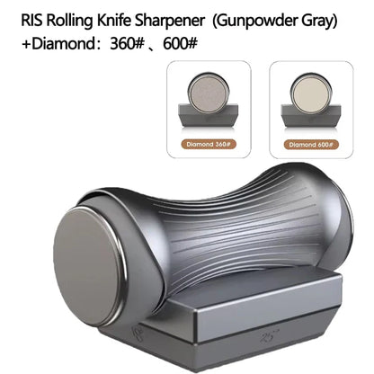 Aluminum Alloy Premium Knife Sharpener Roller–Magnetic Multi Sharpening Stone for Effortless Precision Edges|Durable&Ultra-Fast