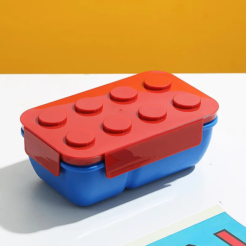 Creative Building Blocks Lunch Box Food Grade PP Picnic Fruit Salad Bento Box Student School Office Microwave Oven Meal Box