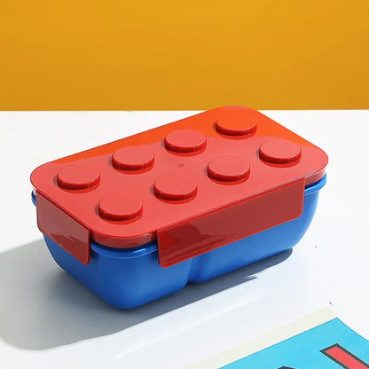 Creative Building Blocks Lunch Box Food Grade PP Picnic Fruit Salad Bento Box Student School Office Microwave Oven Meal Box