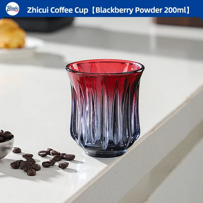 Bincoo High End Coffee Cup Elegant Retro Glass for Americano Dirty Flat White Espresso and Latte Available in 90/200/240/400ml