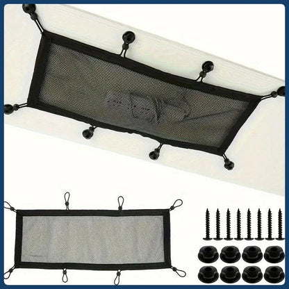 Under Desk Cable Management Net - 8-Hole Socket Mesh Organizer with Elastic Edge, Flexible Wire Hider for Office & Home