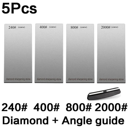 120/600/1500/3000 set Diamond sharpening stone base kitchen whetstone blade sharp bar Apex edge musat knife sharper flakes board