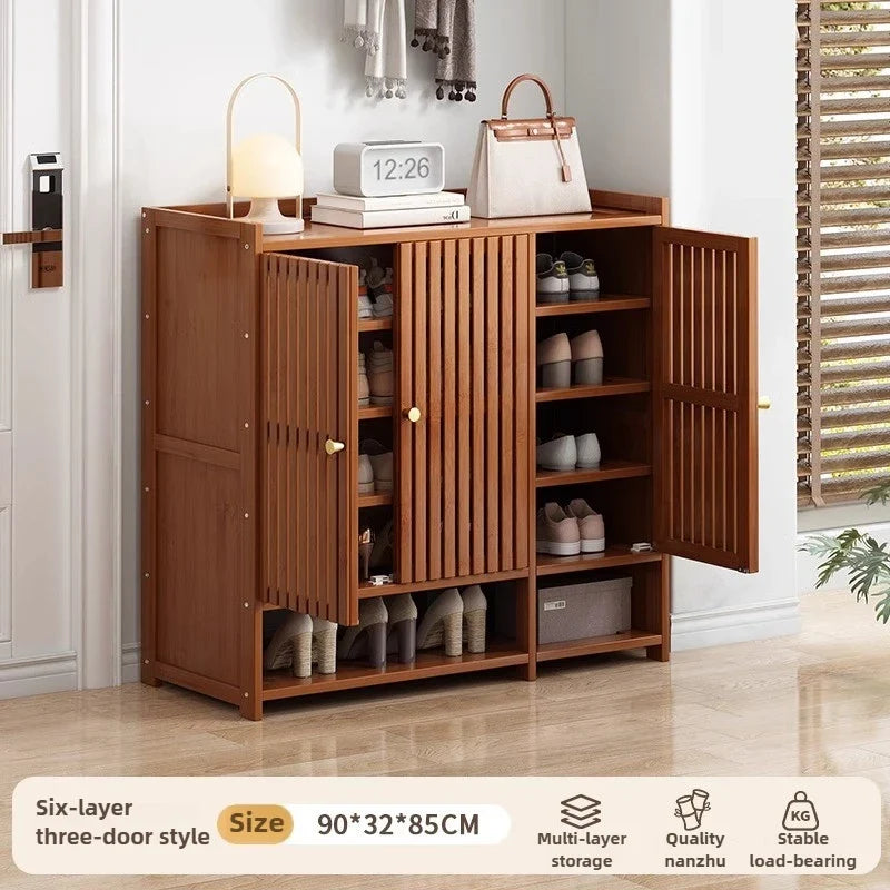 Shoe cabinet for home use, doorstep storage cabinet, wall facing hallway, indoor entrance, rental room, multi-layer shoe rack