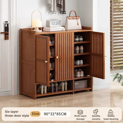 Shoe cabinet for home use, doorstep storage cabinet, wall facing hallway, indoor entrance, rental room, multi-layer shoe rack