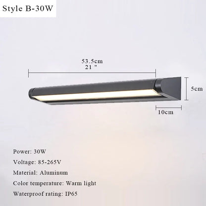 Outdoor Wall Light LED 350Adjustable Angle Waterproof Wall Lamp Aluminium Garden Porch Home Balcony Home Decor Lighting
