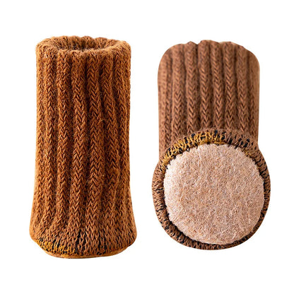 16Pcs Chair Legs Socks Knitted Furniture Feet Floor Protectors Anti-slip Pads Silent Thicken Table Chair Leg Socks Covers