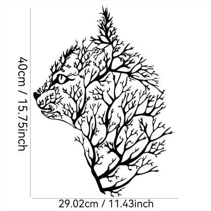 Charming Cat and Tree Metal Wall Art - Minimalist Decor for Bedroom, Living Room, Office - Perfect Housewarming Gift