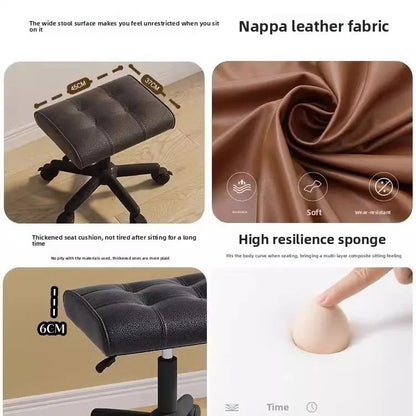 Adjustable Height Foot Rest for Office Chair, Under Desk Elevating Footstool with Memory Foam, Ergonomic Home Sofa Leg Rest