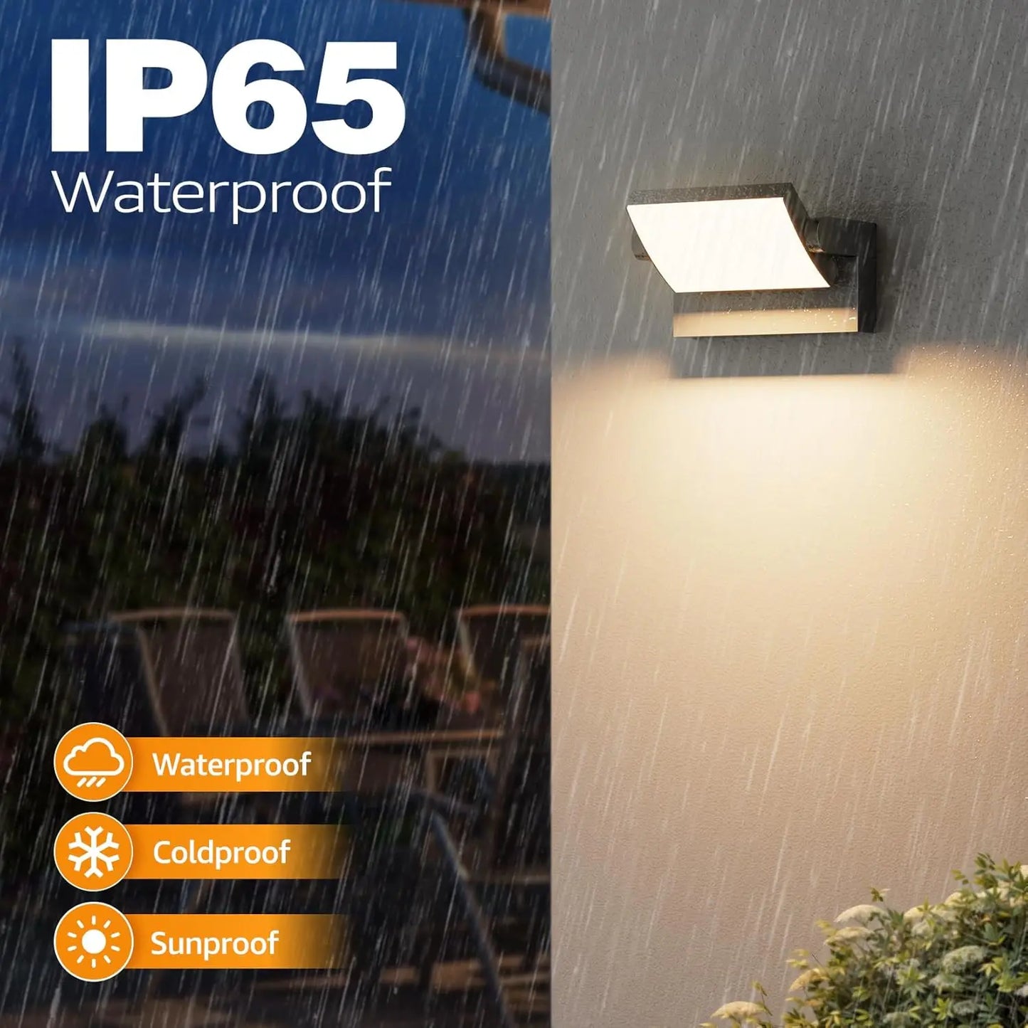 IP65 Waterproof Outdoor Wall Lamp With Motion Sensor 18W LED 1500LM Wall Light Porch Lights Balcony Garden Outdoor Lighting