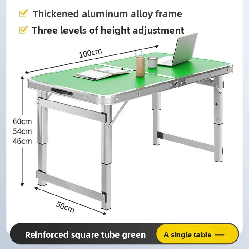 Portable Folding Aluminum Alloy Camping Picnic Table Lightweight Collapsible Carry Handle Easy Setup
