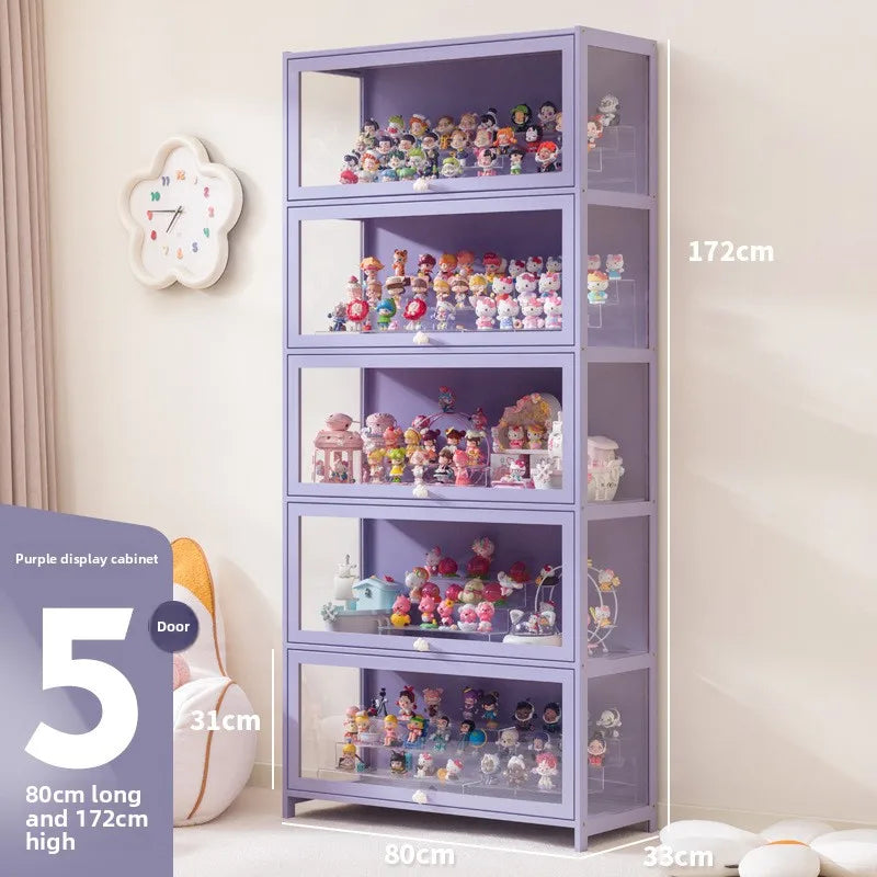 Blind box storage display stand model storage box dustproof building block doll figure display cabinet