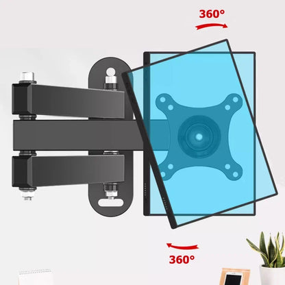 20° tiltable TV Wall Mount Bracket 360° Rotated Holder Universal TV Mounts for 10-32 Inch LCD LED Monitor Flat Panel Halloween