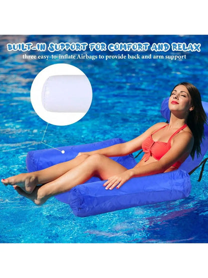 Inflatable Pool Floats Adult Size Water Hammock,Floats for Swimming Pool Multi-Purpose Pool Floating Toys