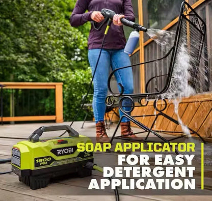 Ryobi 1800 PSI Pressure Washer 1.2 GPM Cold Water Electric BRAND NEW RY141802