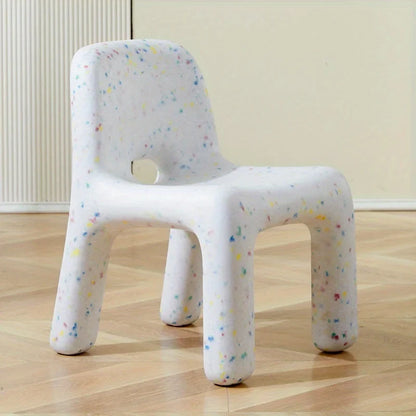 Nordic Style Plastic Chair with Backrest, Stylish Chair for Bedroom Living Room Dormitory & Entertainment Room