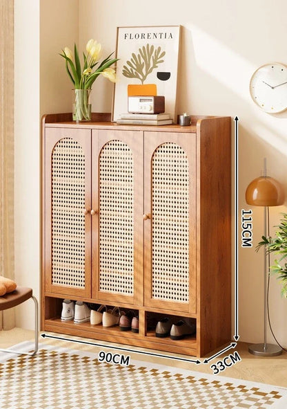Vertical multi-layer shoe rack, household large capacity living room storage, entrance cabinet, multifunctional storage rack