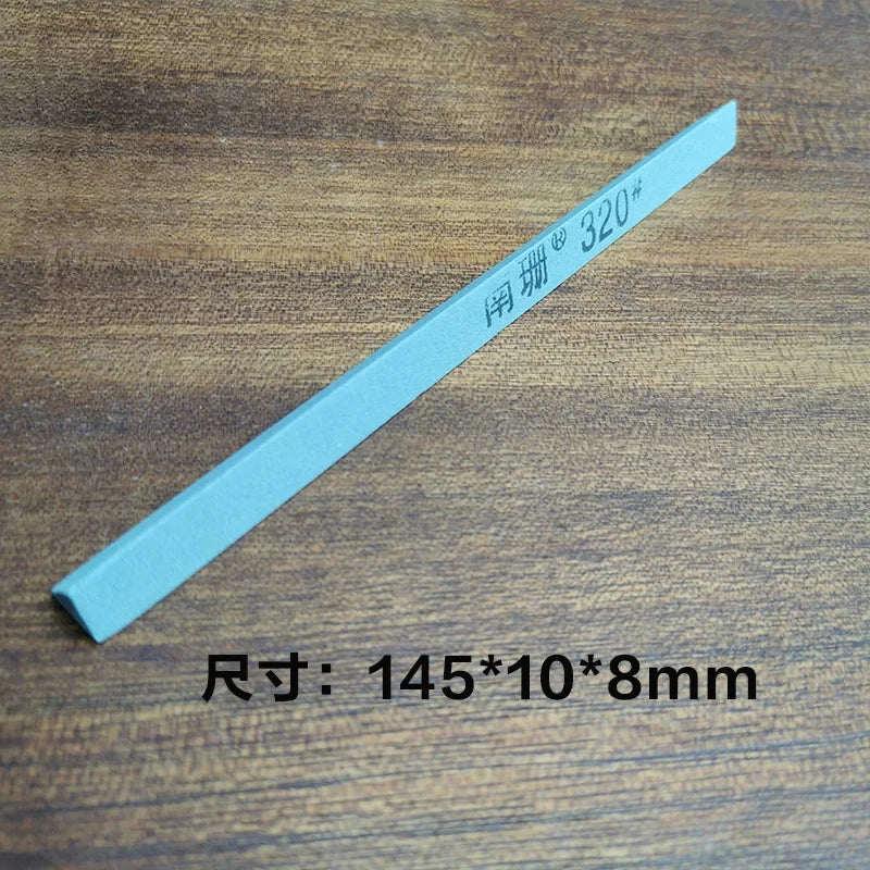 Triangle Oil Stone for Sharpening Knives Kit, Fine Grinding Diamond Oilstone Strip, Knife Stone, 12*150mm