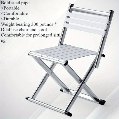 Outdoor portable folding stool, thick chair stool, dual-purpose fishing stool, Magza small stool, camping barbecue stool