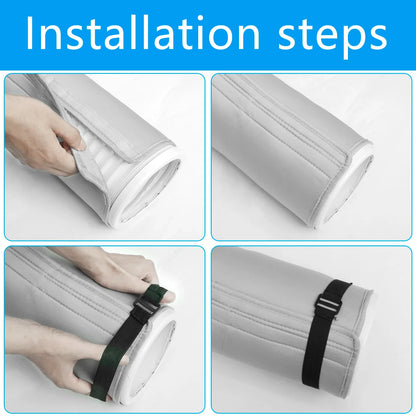Air Conditioner Hose Protection Cover Insulated AC Hose Duct Vent Cover Easy Installation for Most 5inch to 5.9inch Exhaust Hose