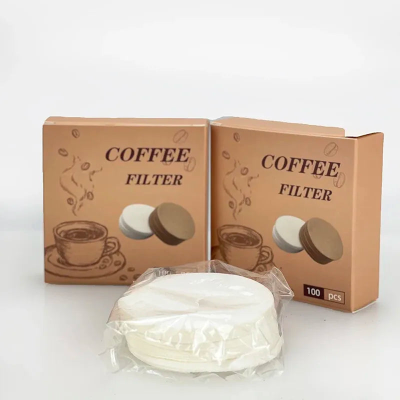 Coffee Filter Paper Espresso Paper Filters 51mm 53mm 58mm 100pcs Puck Screen For Delonghi Breville Portafilter Machine Tools