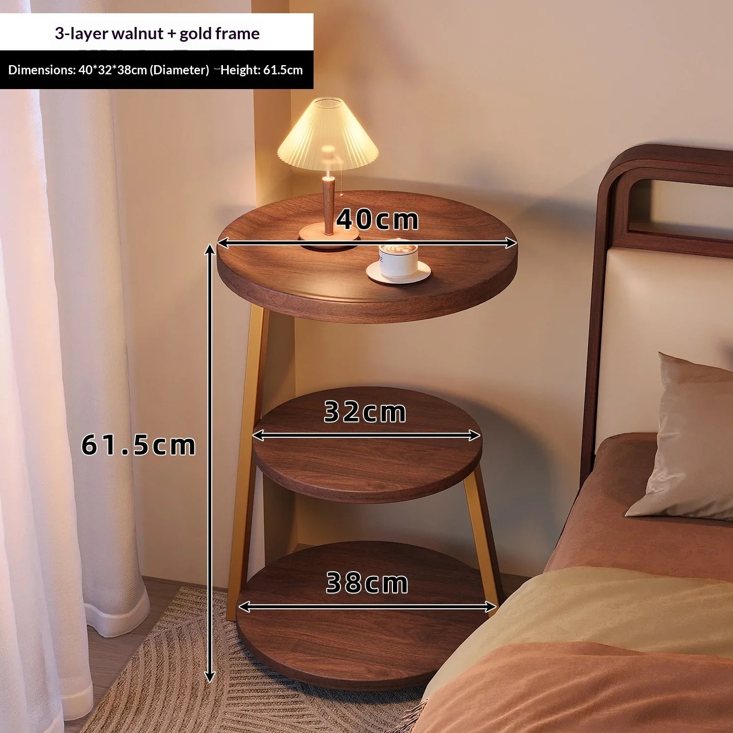 Modern Wooden Nightstand Bedside Table Cabinet Bedroom Furniture 2 Drawers Storage USB Charging Space Saving Furniture Bedroom