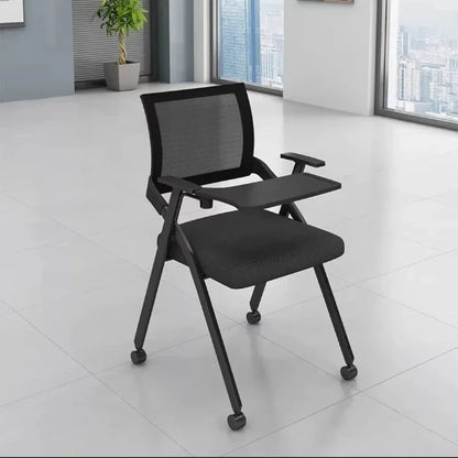 Folding training chair with desk board, foldable writing board, office meeting room, integrated table and chairs, conference