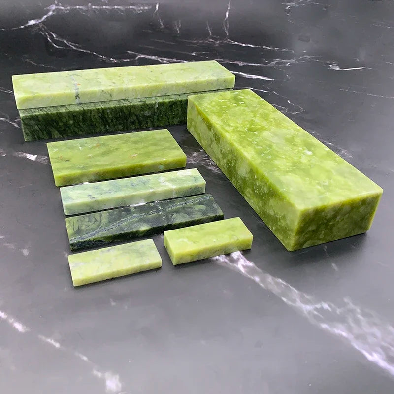 Big Green Sharpening Stone Base Natrual Agate Boron Carbide Whetstone Bar Kitchen Knife Sharper Oil Honing Whetstone Apex Edge