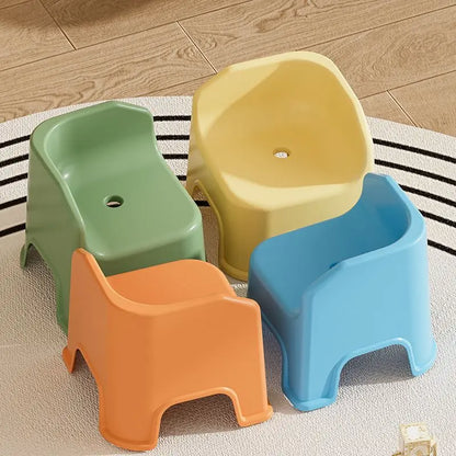 Thickened plastic stool, household small chair, small stool, living room seat, low stool, sofa, shoe changing stool, bath stool