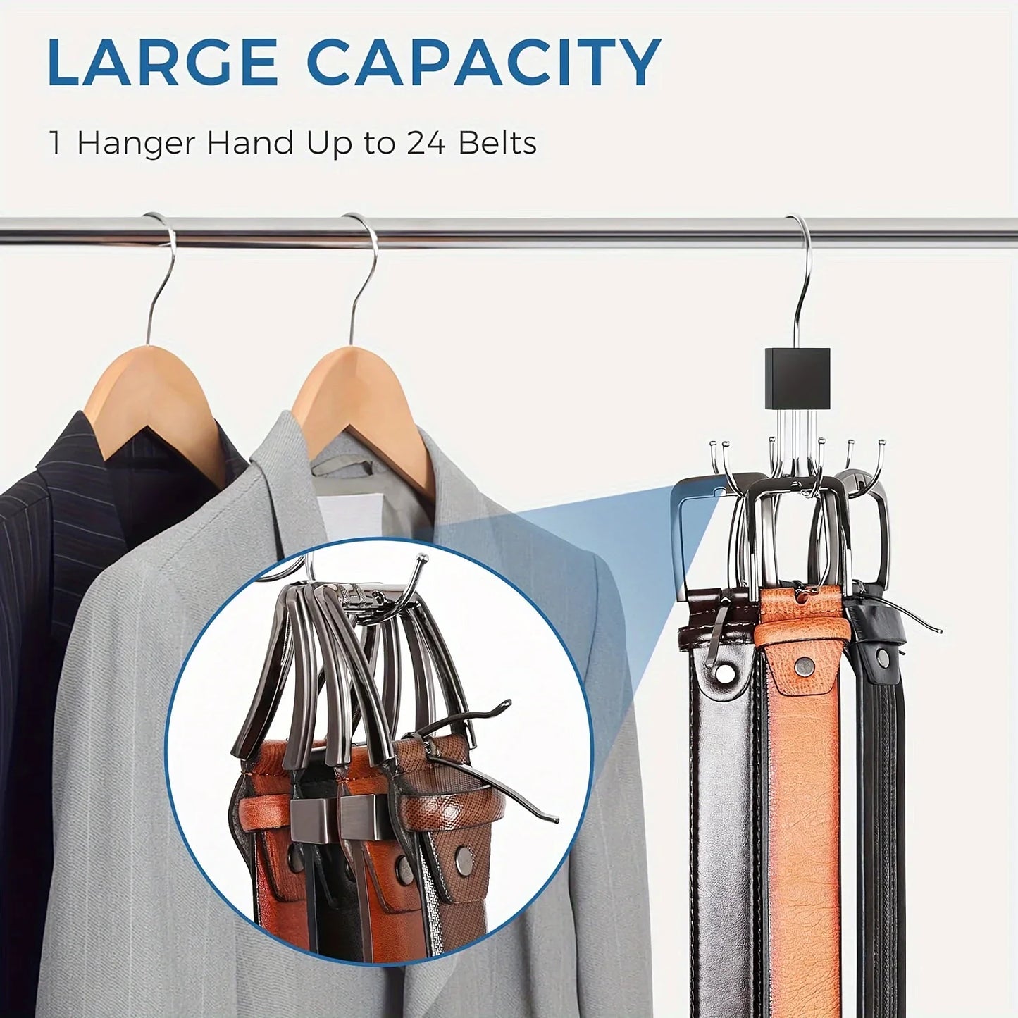 1/2 Piece Multifunctional Hook, Multi Claw Bag Storage Hook, Tie Metal Storage Suitable for Scarves, Belts, Home Storage