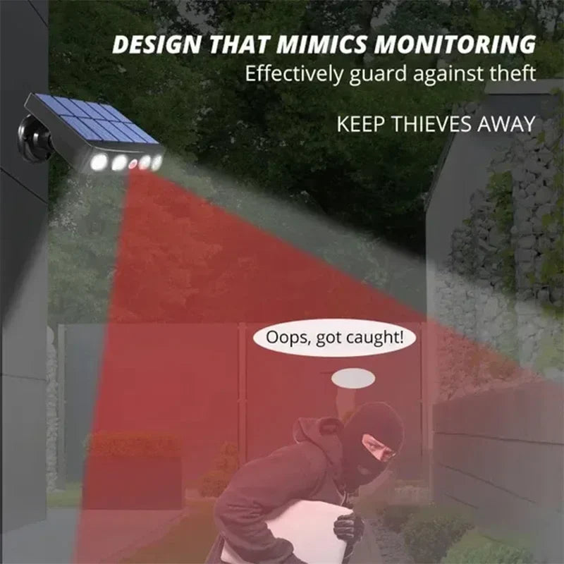 Powerful 4 LED Solar Security Lights Outdoor Decor Sensor Motion 3 Modes Street Waterproof Lamp Wall Night Work Light for Garden