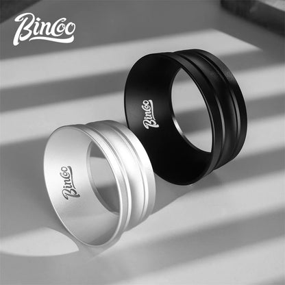 Bincoo Universal Portafilter Dosing Ring, 3.2cm Anti-Spill Aluminum Funnel with Strong Magnets Fits 51mm and 58mm Coffee Handles