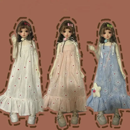 Handmake Doll Dresses Pajamas Mini Fashion Doll Princess Long Skirt DIY Accessories for 1/3 1/4 1/6 BJD 30/45/60cm Dolls
