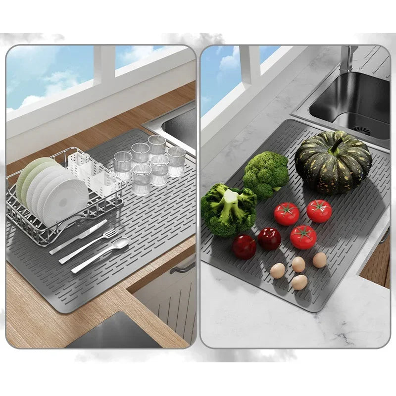 Induction Cooktop Mat Silicone Induction Cooker Cover Home Heat-resistant Non-Slip Induction Cooktop Protector Mat Kitchen Tools
