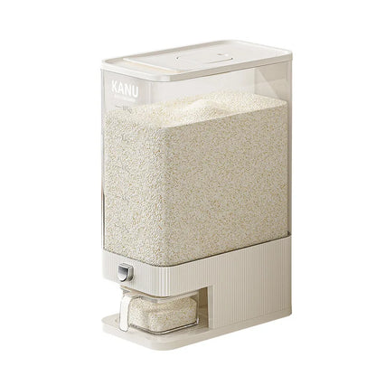 High-end pressing rice bucket, insect-proof and moisture-proof sealing, household food-grade rice box, flour storage container