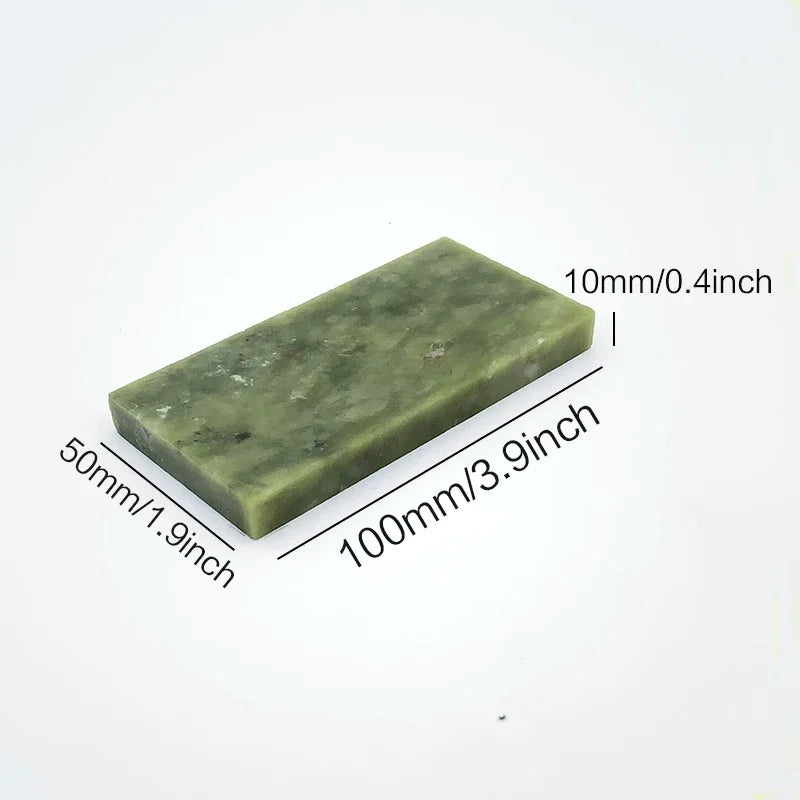 Big Green Sharpening Stone Base Natrual Agate Boron Carbide Whetstone Bar Kitchen Knife Sharper Oil Honing Whetstone Apex Edge