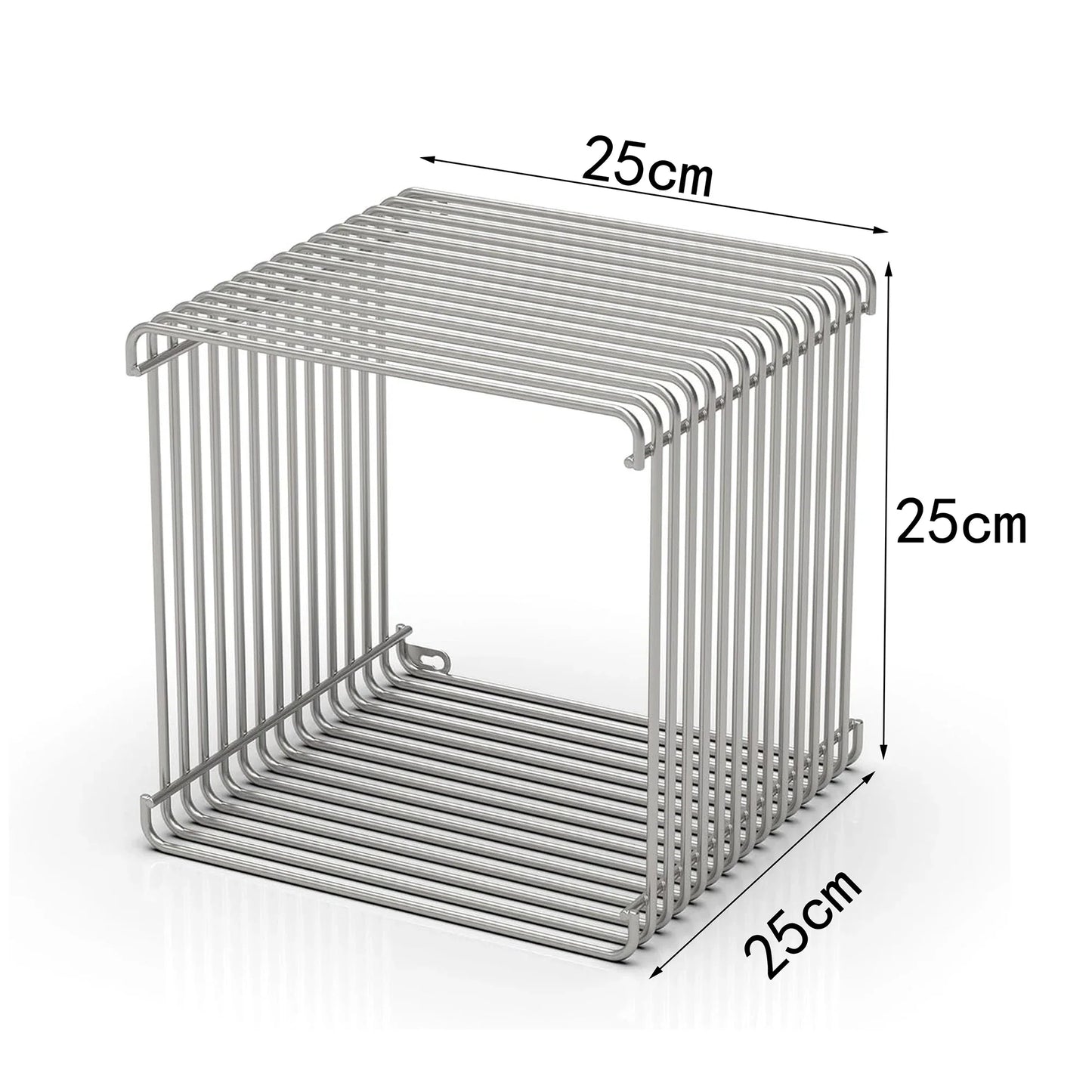 Side Table with Metal Frame, Modern Minimalist End Table, Space-Saving Bedside Table, Nightstand Suitable for Bedroom