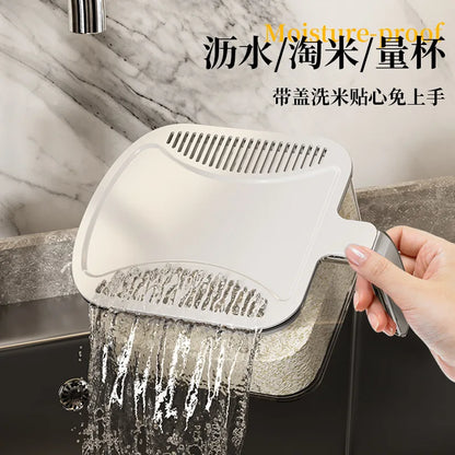 High-end pressing rice bucket, insect-proof and moisture-proof sealing, household food-grade rice box, flour storage container