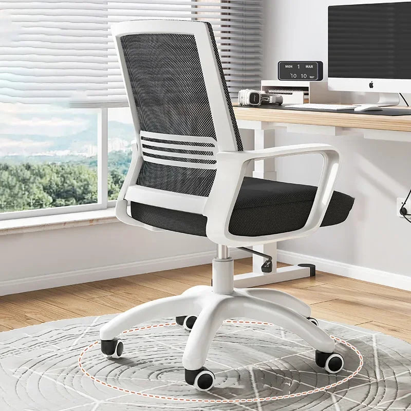 Height-Adjustable Recliner Chair - Ergonomic Rocking Office Chair with Wheels, Multi-Purpose Armchair for Living Room