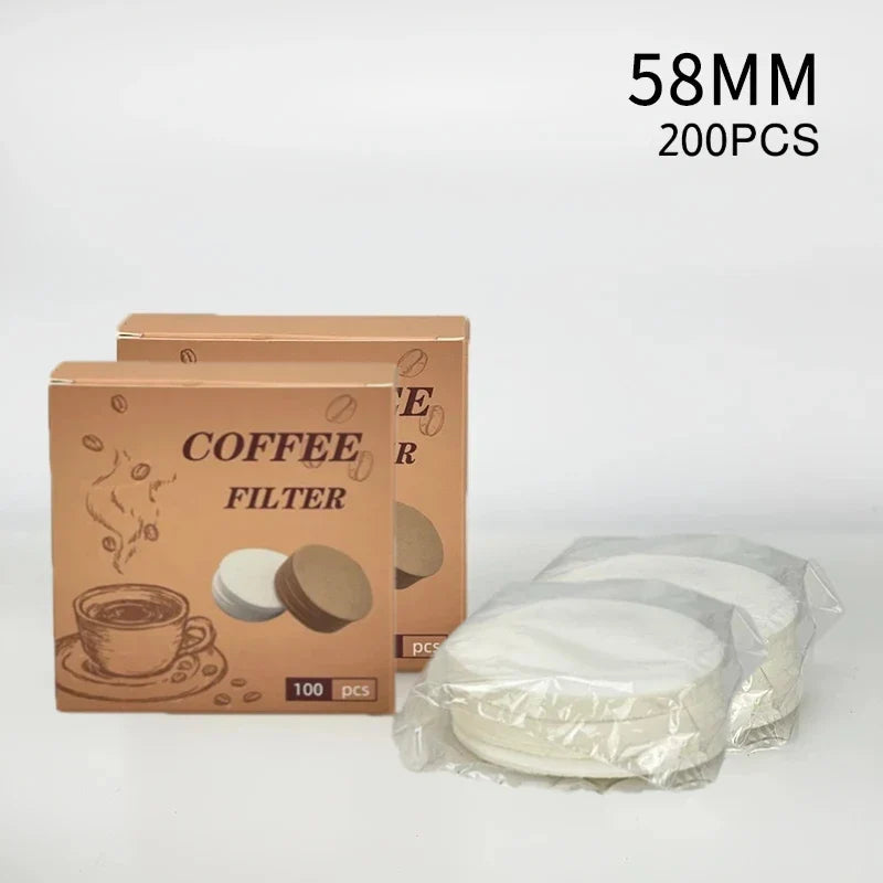 Coffee Filter Paper Espresso Paper Filters 51mm 53mm 58mm 100pcs Puck Screen For Delonghi Breville Portafilter Machine Tools