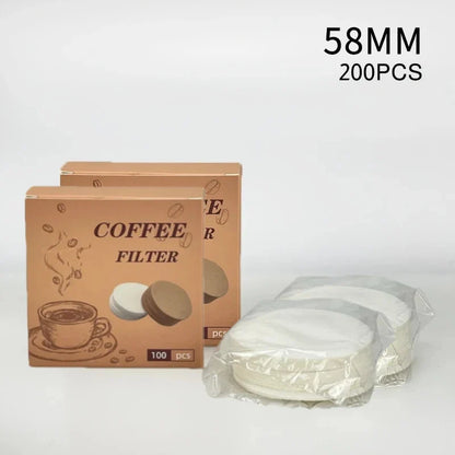Coffee Filter Paper Espresso Paper Filters 51mm 53mm 58mm 100pcs Puck Screen For Delonghi Breville Portafilter Machine Tools