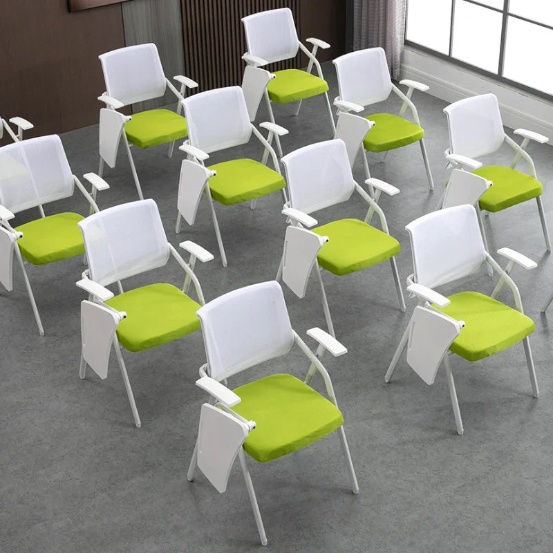 Folding training chair with desk board, foldable writing board, office meeting room, integrated table and chairs, conference