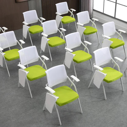 Folding training chair with desk board, foldable writing board, office meeting room, integrated table and chairs, conference
