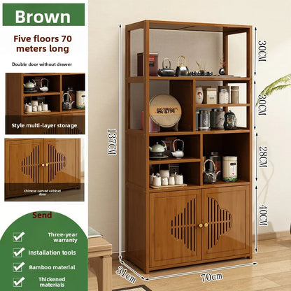Tea cabinet, locker, living room, tea table against the wall, side cabinet storage locker