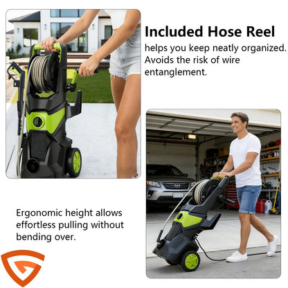 US Electric Pressure Washer 5000PSI Max 3.2 GPM Power Washer Cleaning Machine