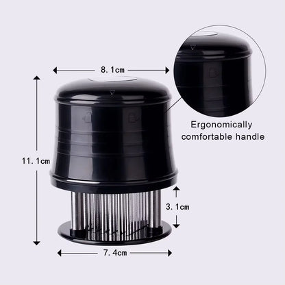 56 Ultra Sharp Blades Needle Meat Tenderizer Stainless Steel Meat Beaf Steak Tenderizer Tool With Safety Lock YY034