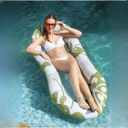 Inflatable Water Mat Float, Floating Raft for Swimming Pool, Beach and Lake, Ultimate Comfortable Lounging Mattress