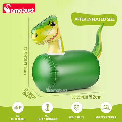 Camebust Inflatable Hopping Toddlers Toys Bouncy Unicorn Horse Dinosaur，Jumping Bouncing Animal Hopper for Party Decoration